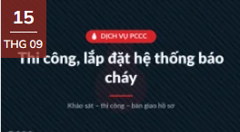 Dịch vụ thi công, lắp đặt hệ thống báo cháy trọn gói
