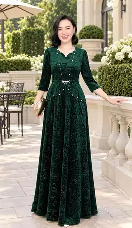 Đầm đỏ dáng dài N832_thumbnail_2