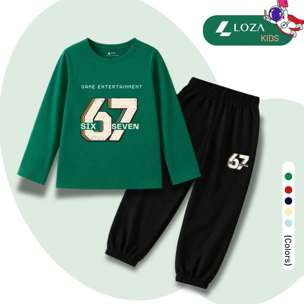 Set bộ Thu  Đông chất liệu cotton bé trai, bé gái hình số 67 - Loza BW739_thumbnail_5