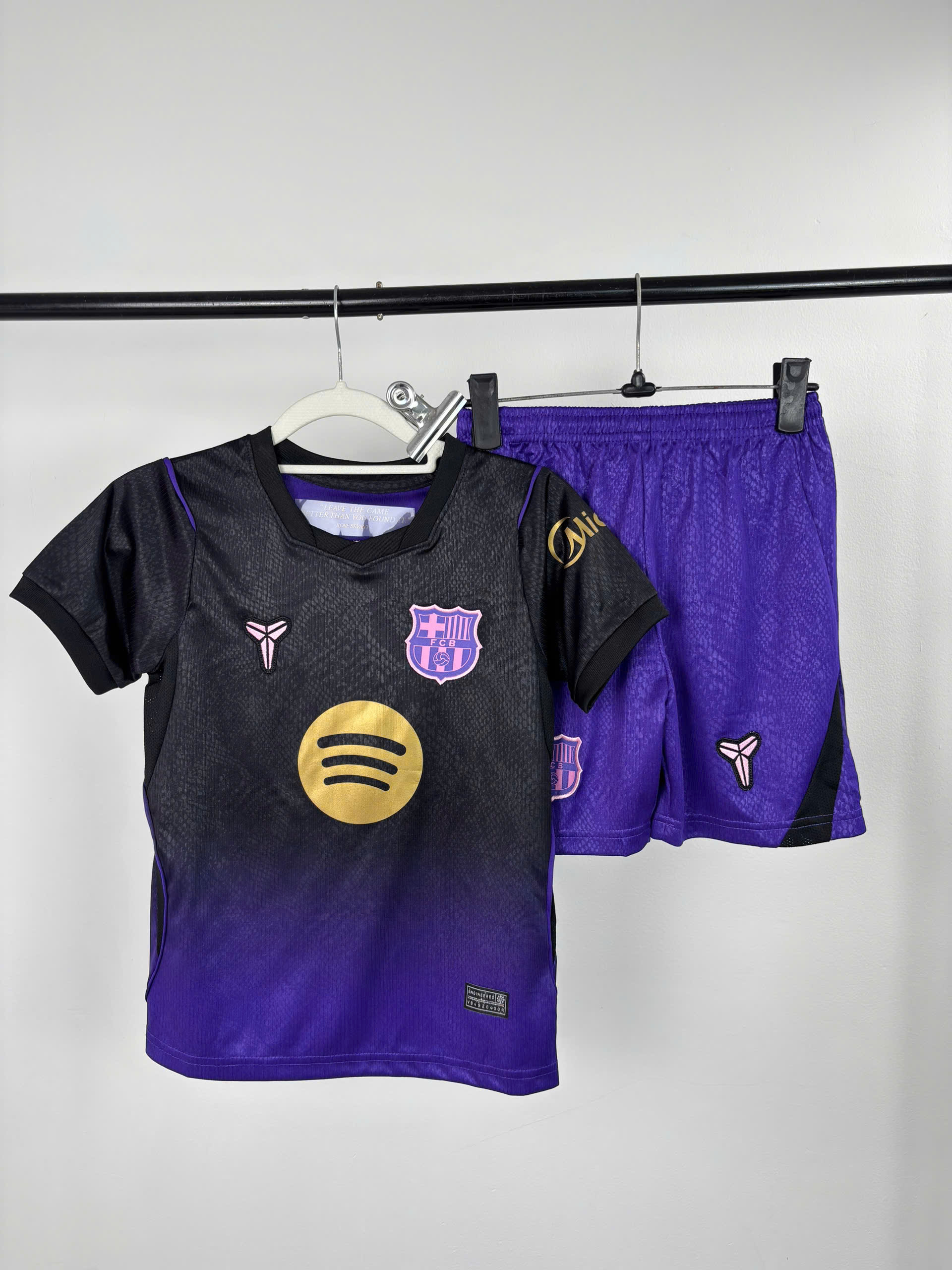 Bộ Kid Barca sân khách tím 26/27