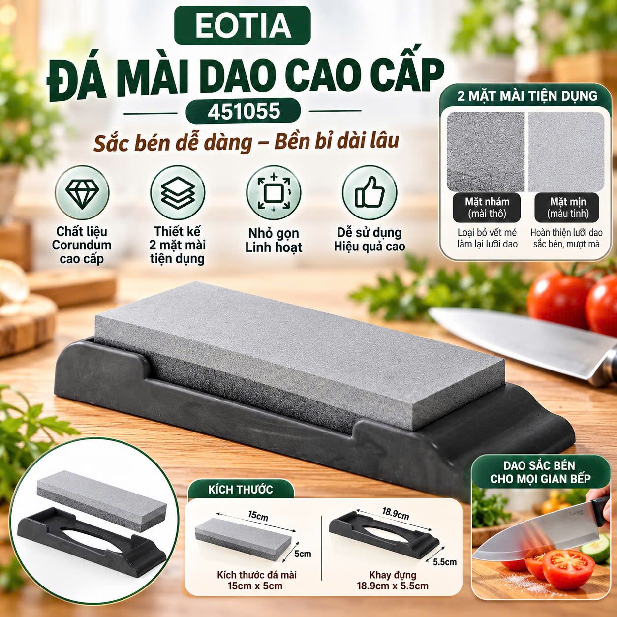 ĐÁ MÀI DAO CAO CẤP EOTIA 451055