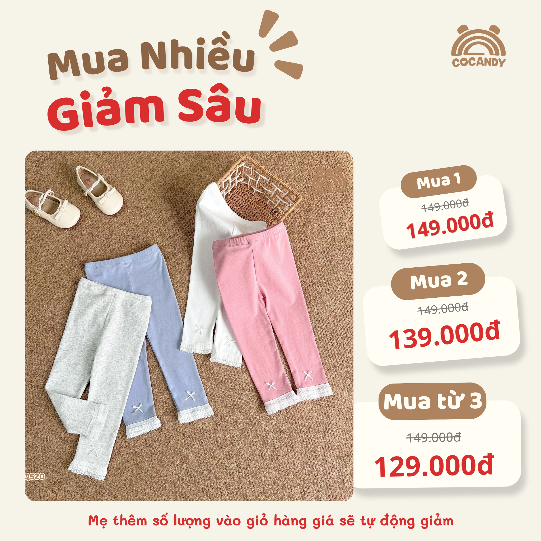 Quần dài legging GHI nhún ren 2 lớp_thumbnail_1