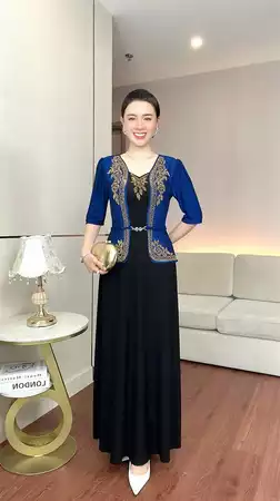 Đầm phối hai tông màu B830_thumbnail_3