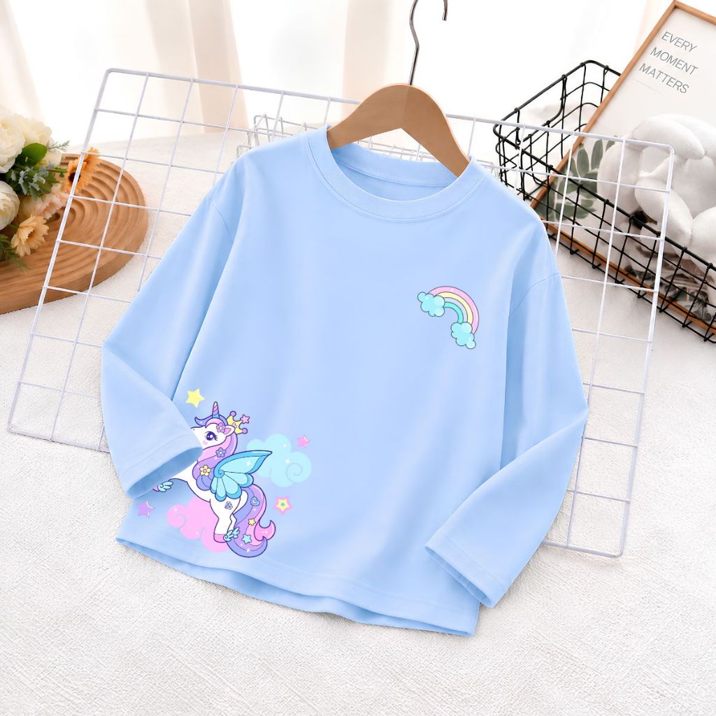 Áo thun dài tay bé gái hình Ngựa Pony dễ thương - Loza Kids  KT3732_thumbnail_9