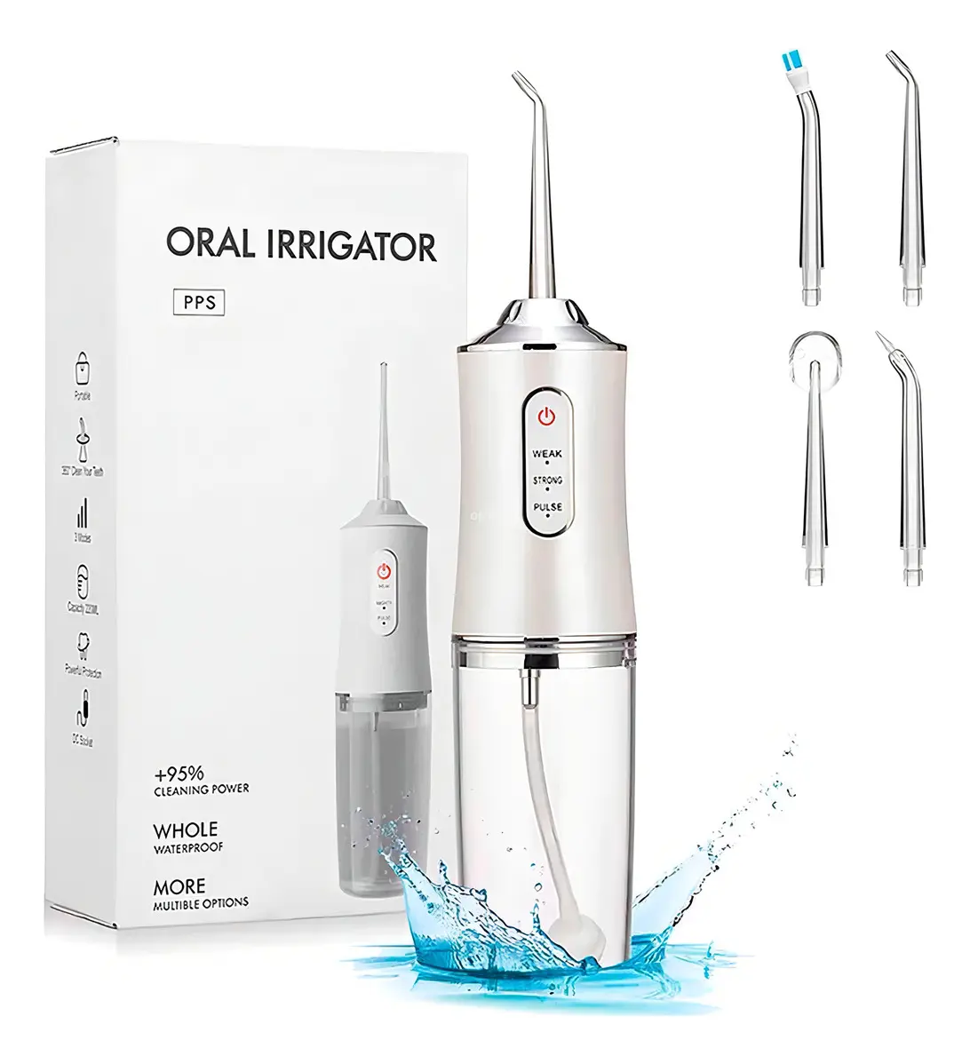 Irrigador Bucal Portátil Limpieza Dental