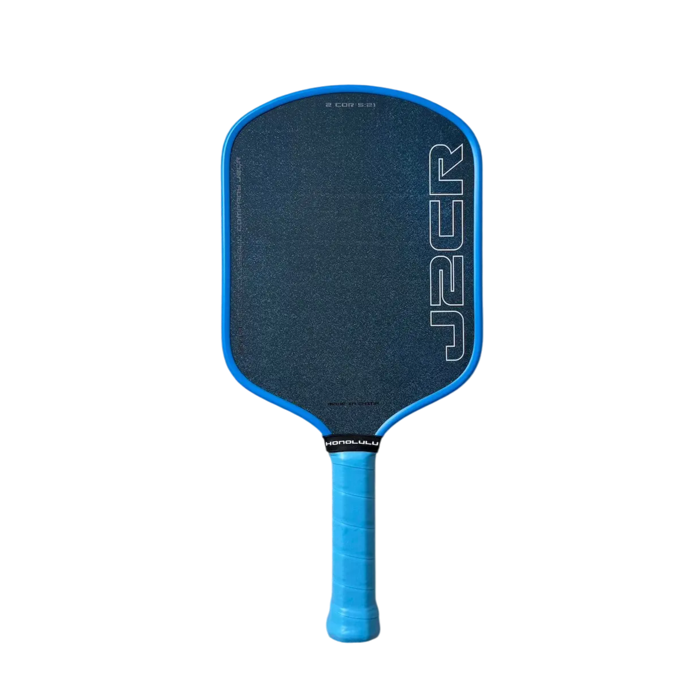 HONOLULU J2CR 16MM CRYSTAL BLUE GRIT PICKLEBALL PADDLE - HYBRID