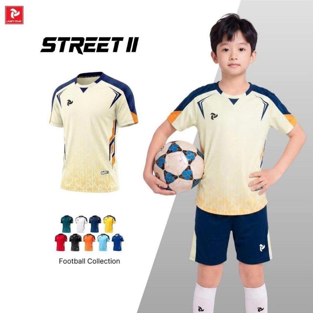 BST Quần Áo Bóng Đá Trẻ Em Just Play Street 2 Thun Lạnh Cao Cấp Thể Thao Đương Đại_thumbnail_2