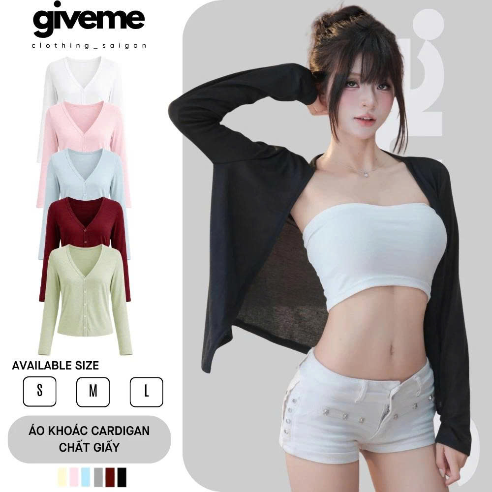 Áo khoác cardigan thun giấy - AKTG001
