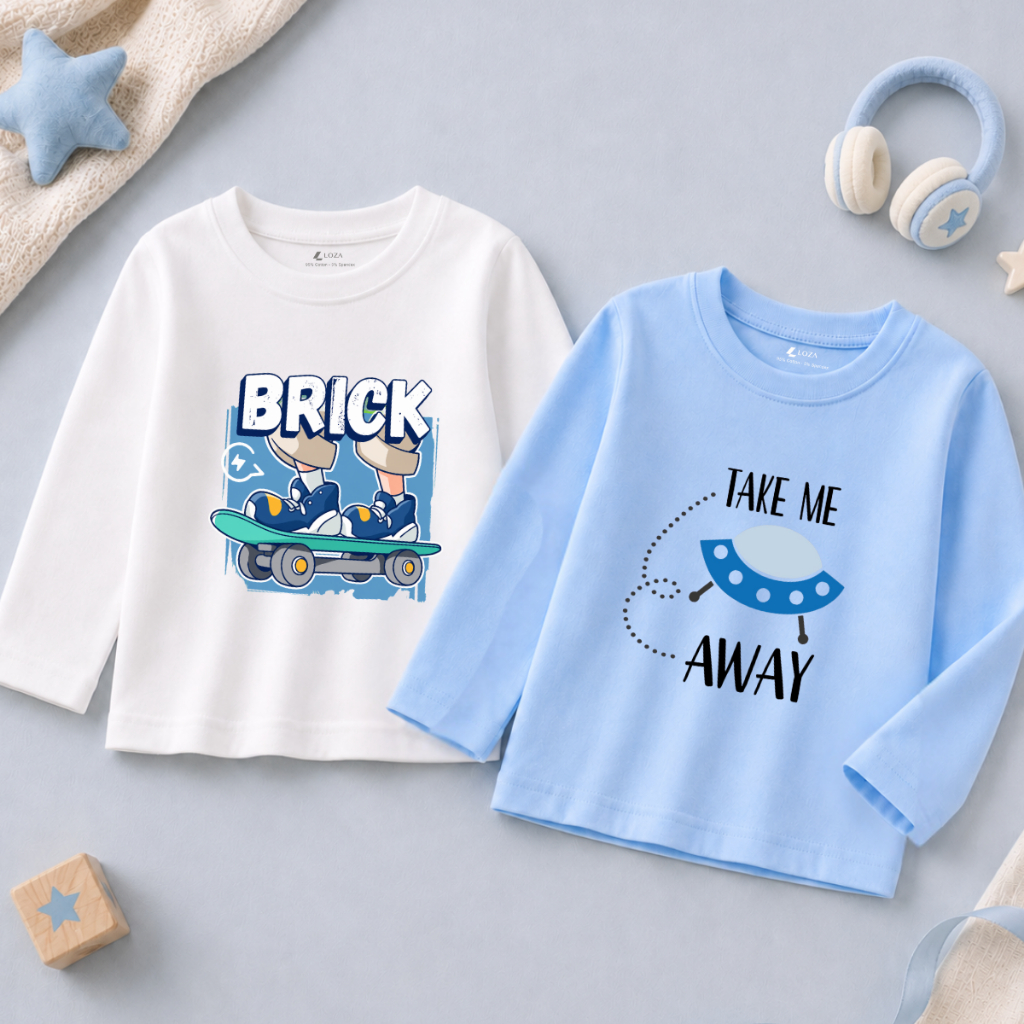 Áo thun dài tay bé trai nhiều hình in khỏe khoắn, năng động -  Loza Kids - KT012_thumbnail_2