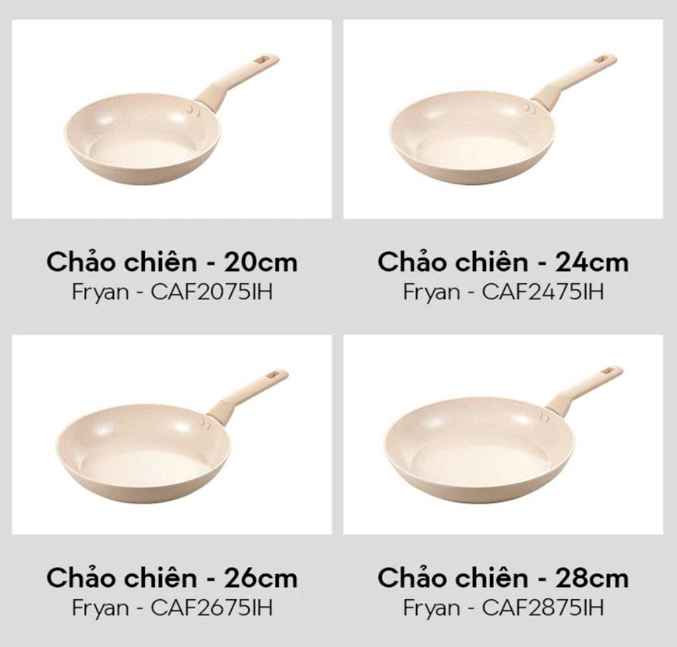 Chảo chiên chống dính Marble Ceramic IH 20cm hiệu LocknLock - Màu be_thumbnail_2