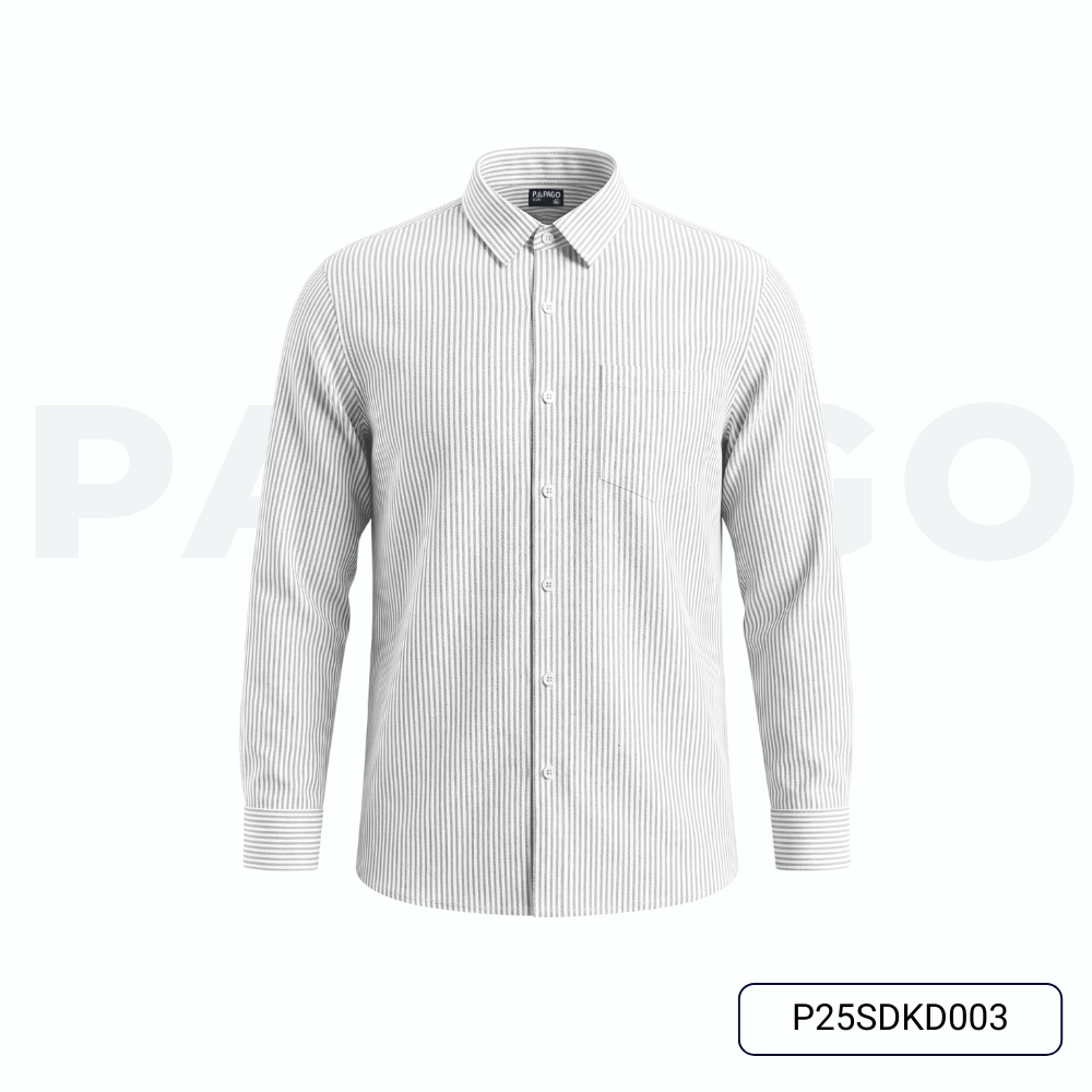 Áo sơ mi nam Trung niên tay dài chất liệu Oxford sọc cao cấp - P25SDKD003_thumbnail_12