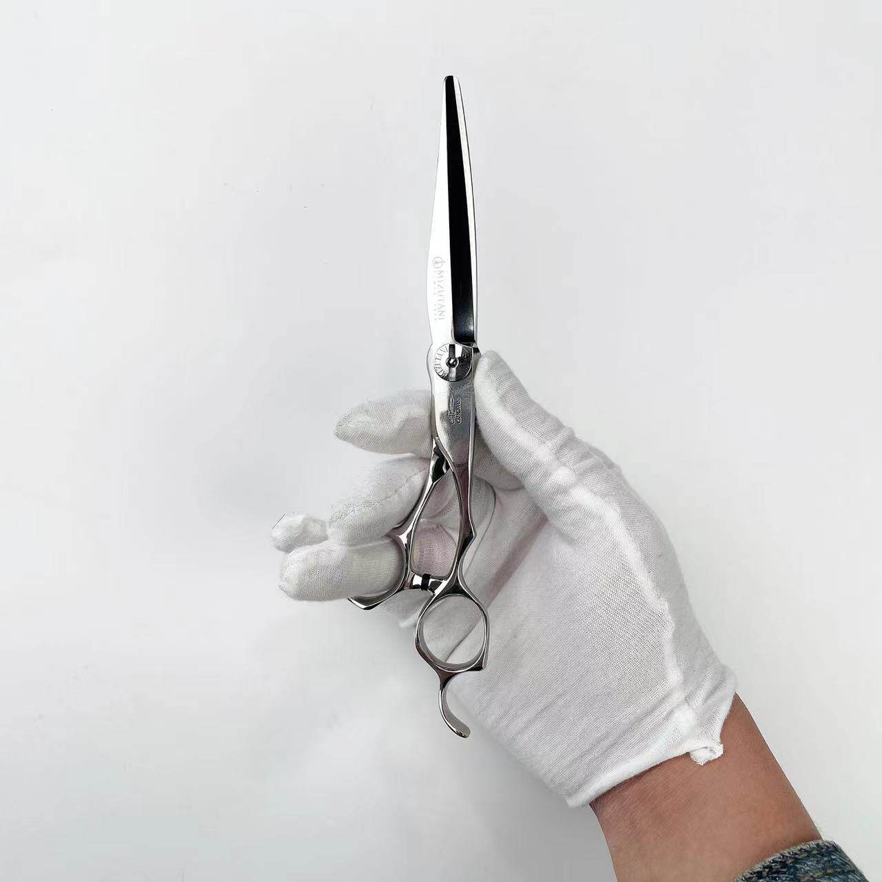 Kéo cắt & tỉa tóc Mizutani – D-series / Yugagi / Damascus (Hàng order)_thumbnail_5