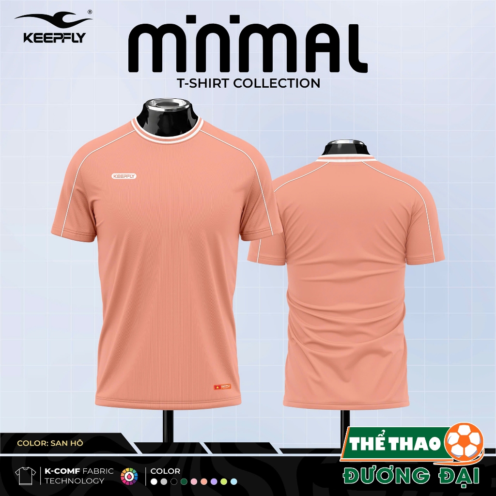 Áo Thể Thao Cổ Tròn Đa Năng Keepfly Minimal Vải Mè Thoáng Khí Thể Thao Đương Đại_thumbnail_4