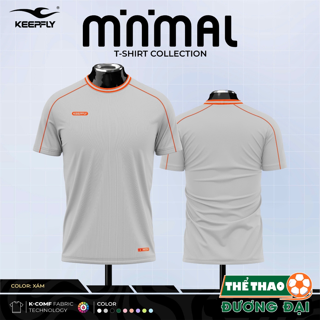 Áo Thể Thao Cổ Tròn Đa Năng Keepfly Minimal Vải Mè Thoáng Khí Thể Thao Đương Đại_thumbnail_2