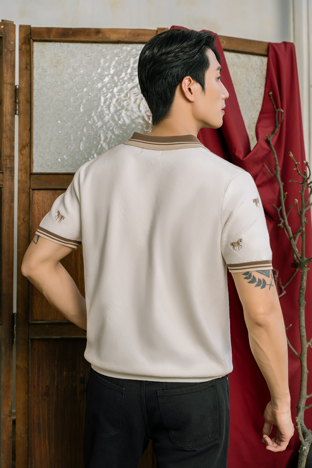 Áo Polo Dệt Kim By Cotton SS2 Thêu Ngựa_thumbnail_8