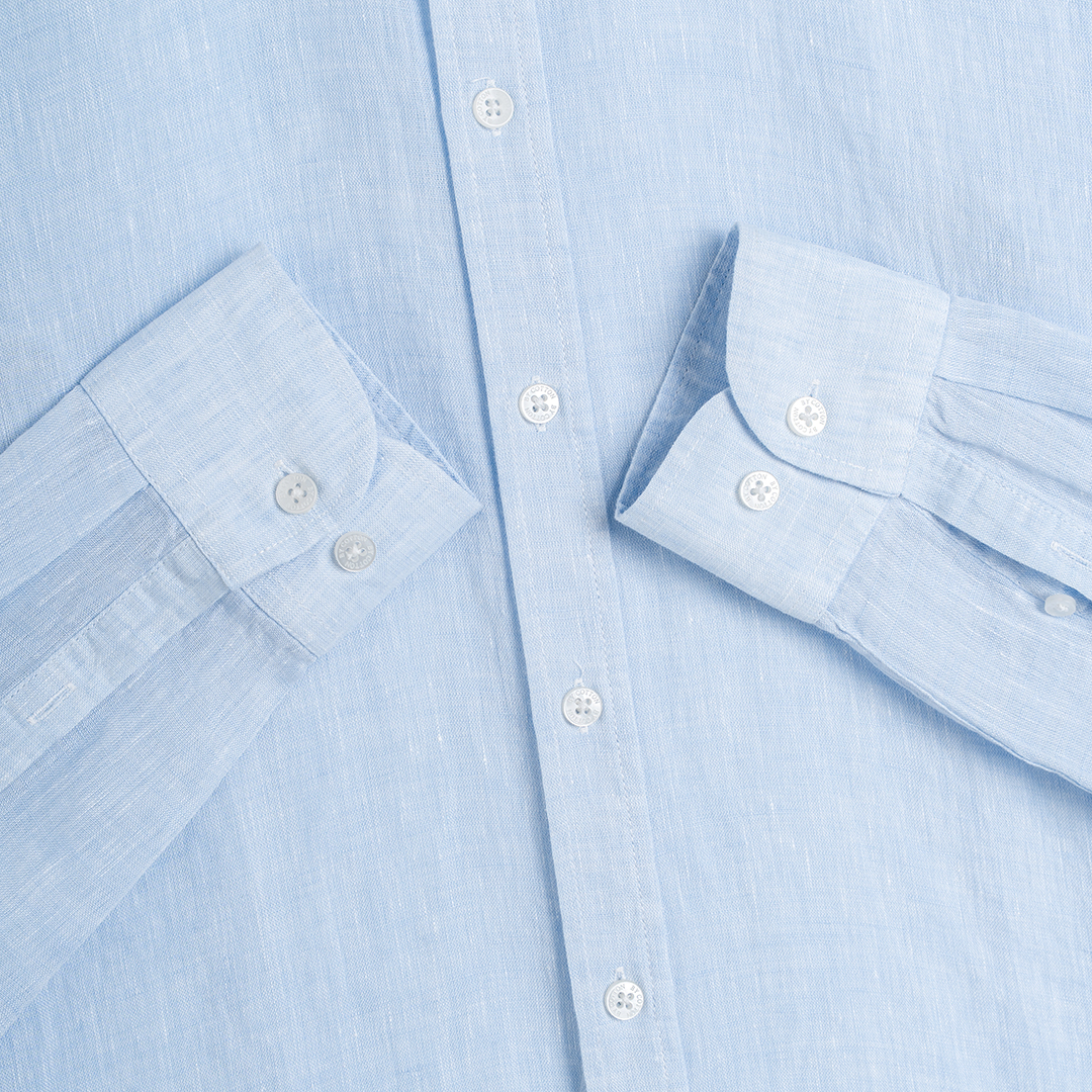 Áo Sơ Mi Premium Linen Xanh Nhạt_thumbnail_2
