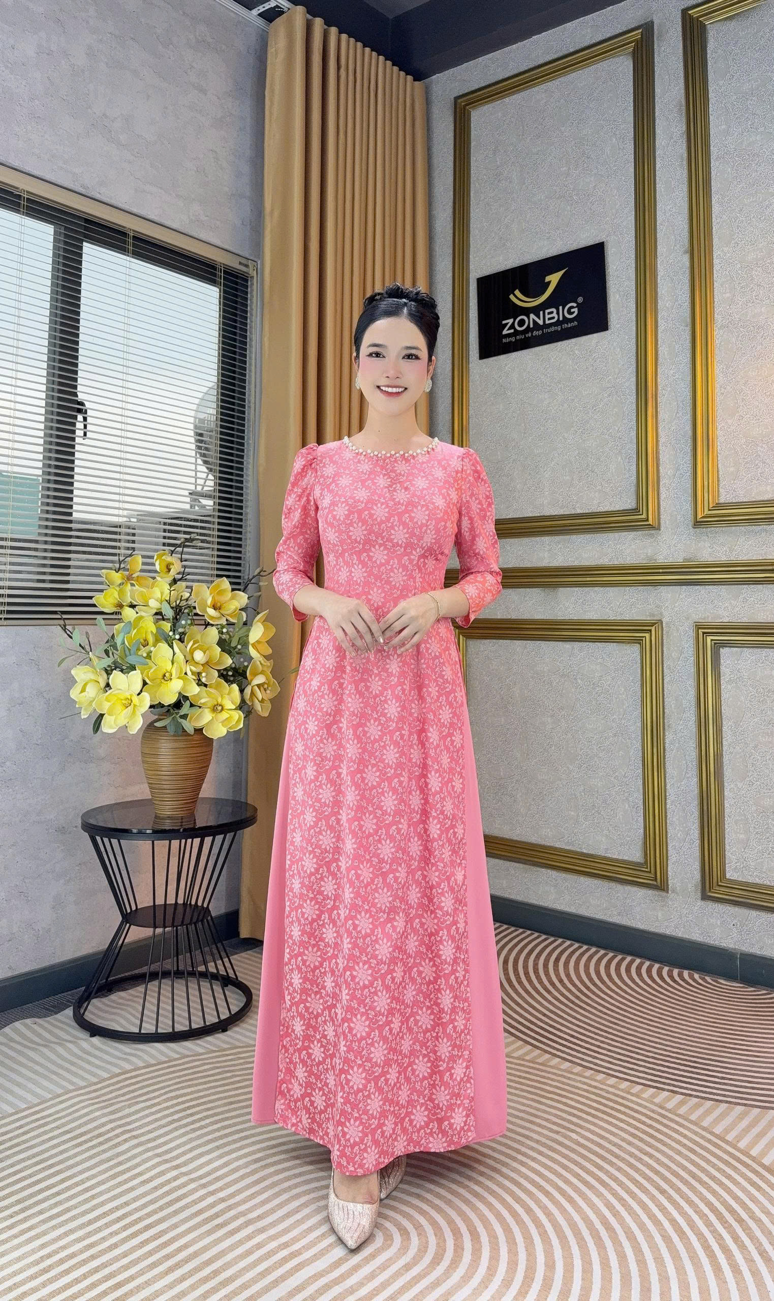 Đầm giả áo dài - Y2235 - Thương hiệu ZONBIG