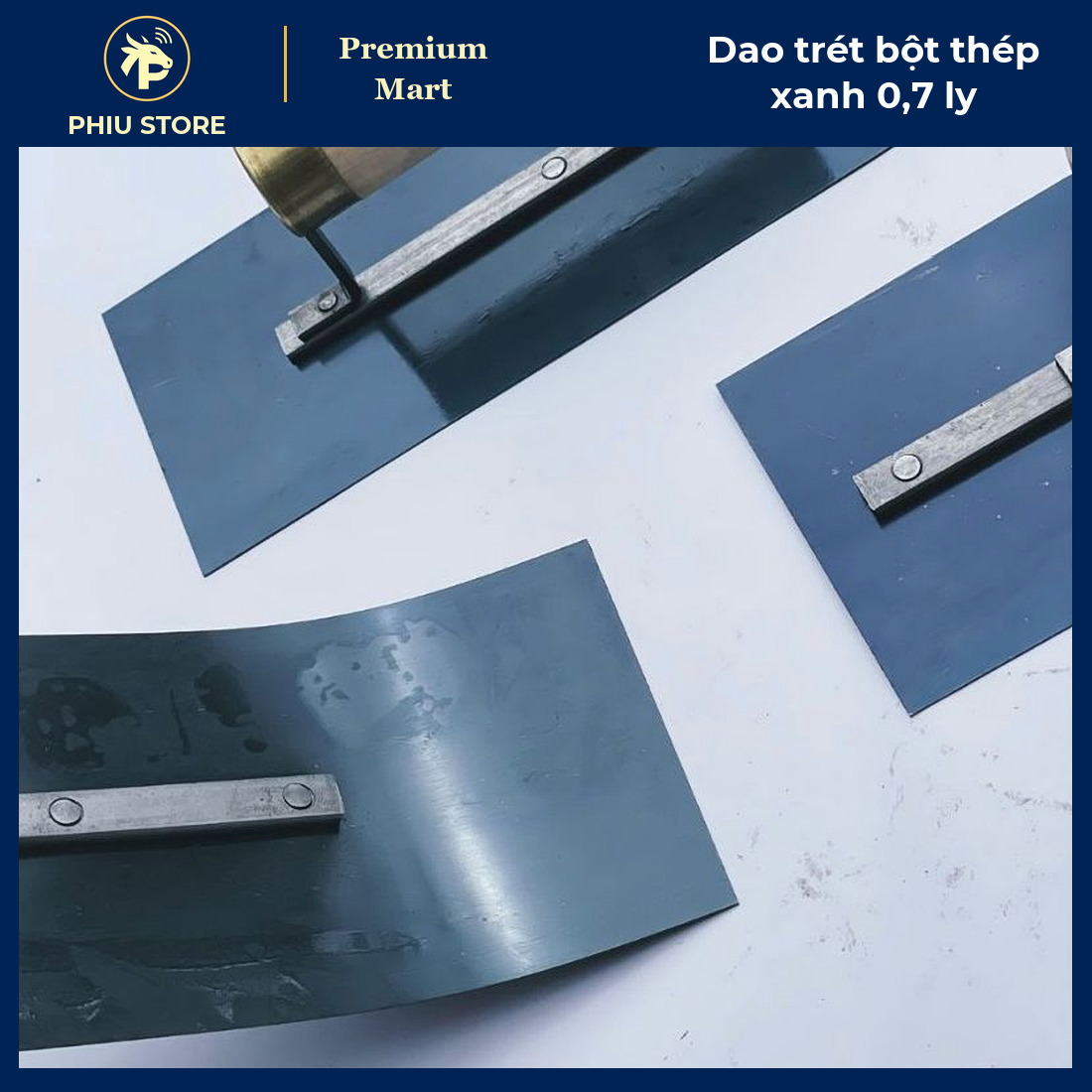 Dao Trét Bột Thép Xanh 0,7 ly Có Cán Gỗ 3 Tấc, 3,5 Tấc, 4 Tấc - Bàn Bả, Bàn Trét - PHIU STORE_thumbnail_2
