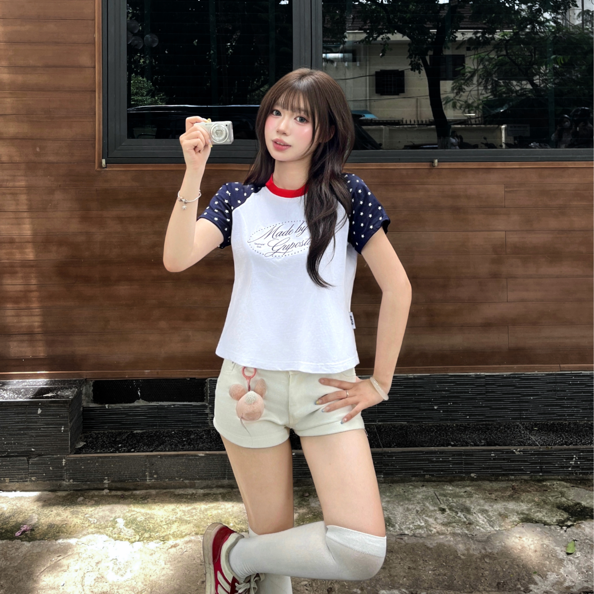 Áo Babytee Starlit 𝙂𝙐𝙋𝙊 Tay Raglan Form Fit Cotton Basic Dễ Phối Đồ Local Brand – BBT01