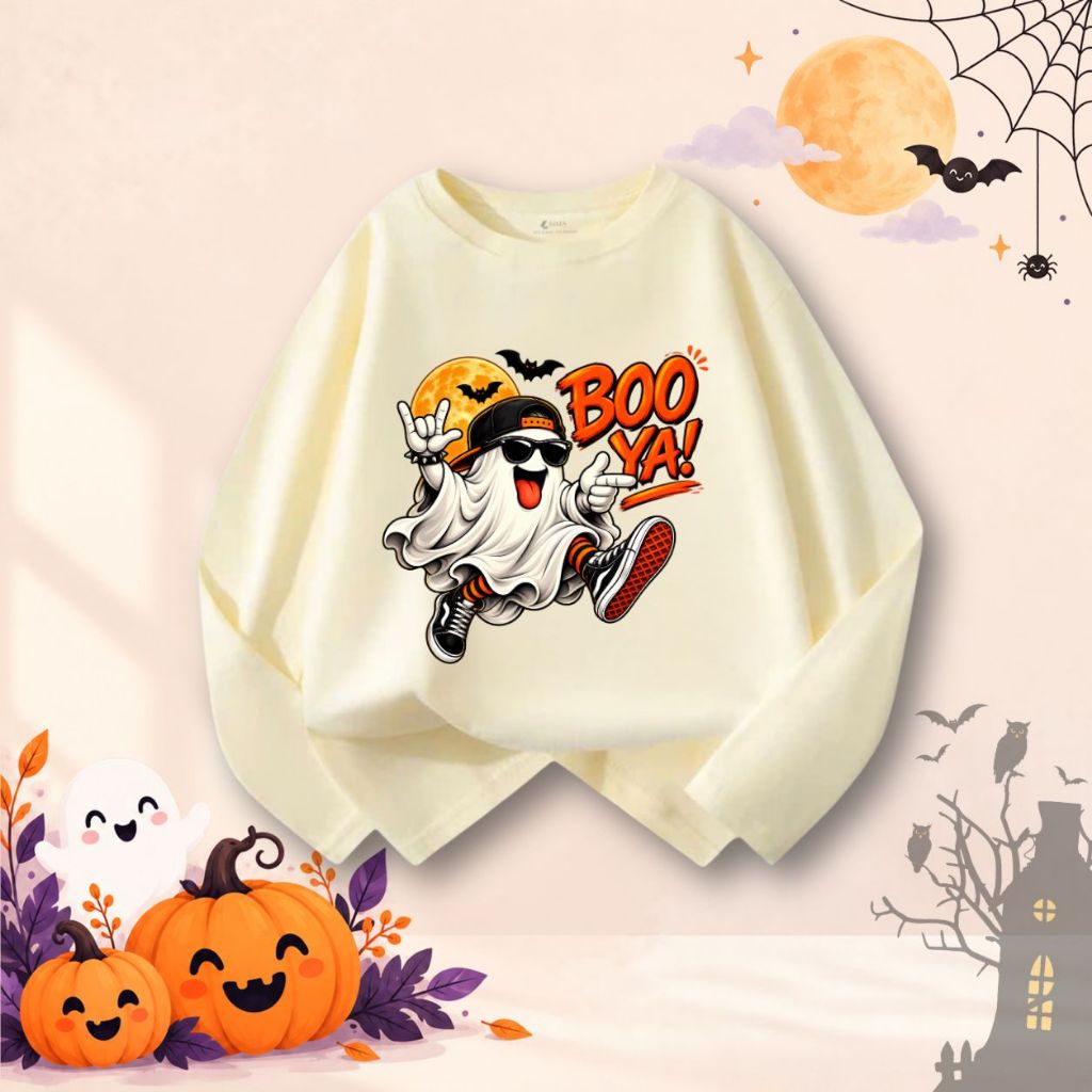 Áo thun dài tay bé trai nhiều hình in Halloween - Loza Kids KT018_thumbnail_4