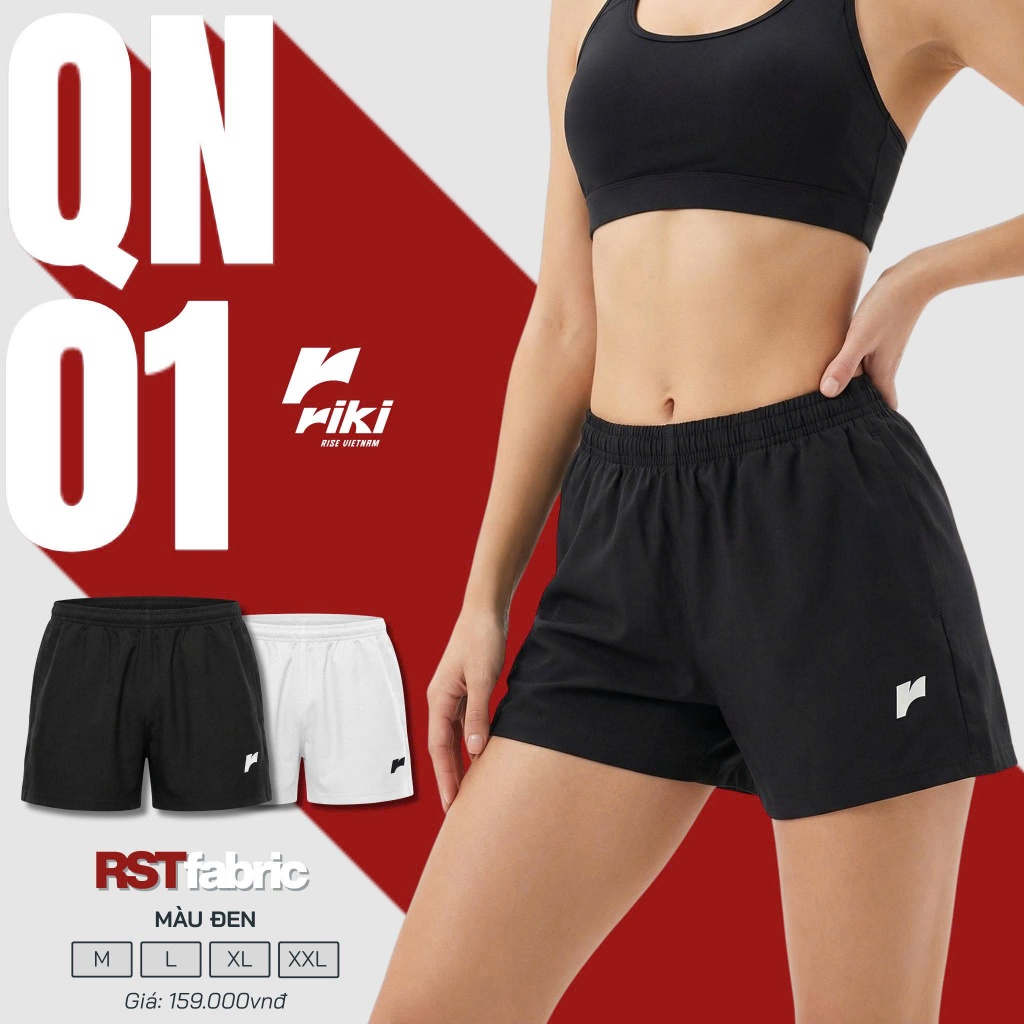 [Form Nam Nữ Riêng] Quần Thể Thao Có Túi Riki QN01 Vải RST Thoáng Khí Thể Thao Đương Đại_thumbnail_4