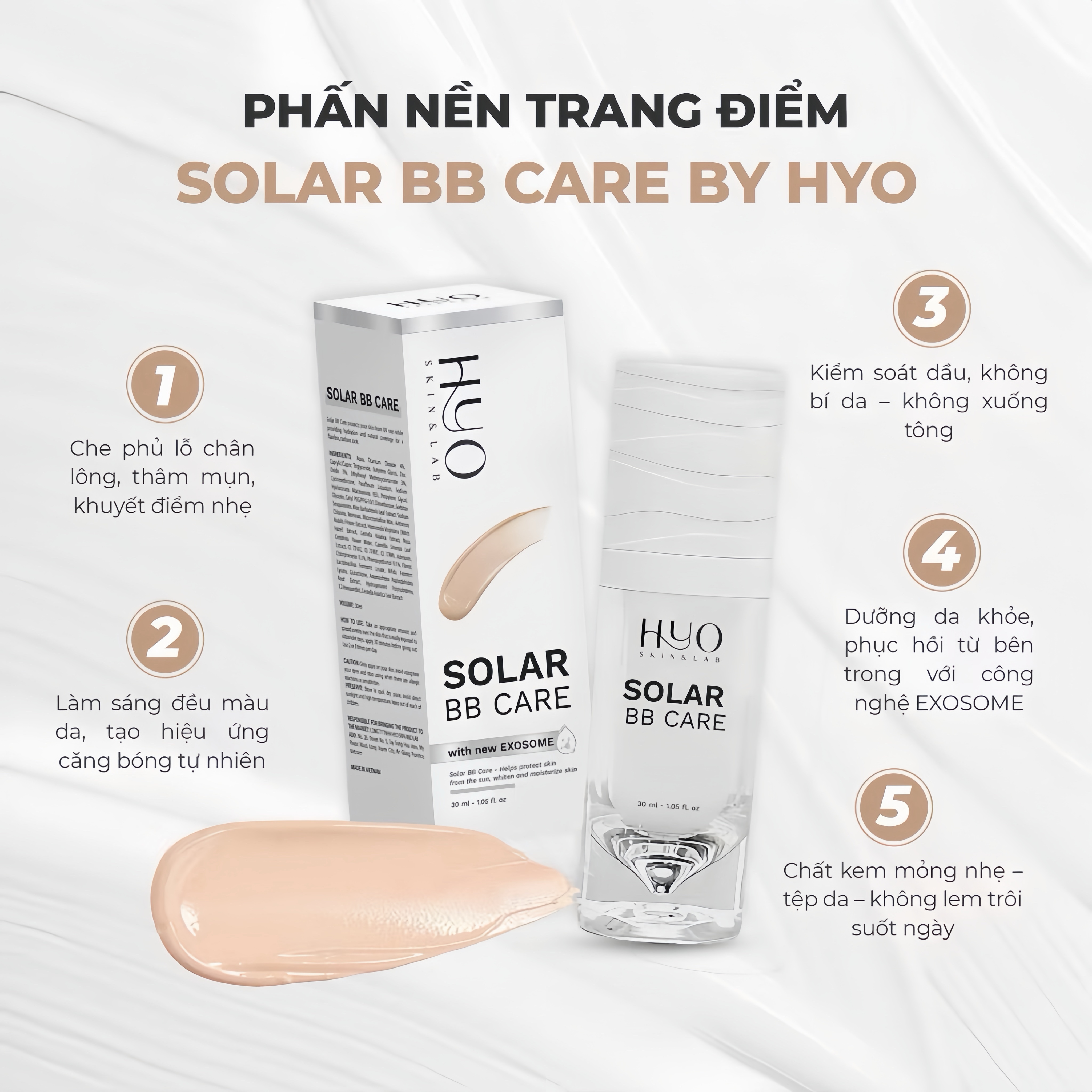 COMBO KEM NỀN BB CREAM & CHỐNG NẮNG HYO