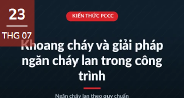 Khoang Cháy Và Giải Pháp Ngăn Cháy Lan Trong Công Trình