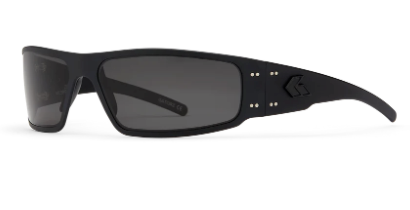 Gatorz (ANZI Z87 + MILSPEC) Magnum - Black w/ Black Logo, Smoke w/ Anti-Fog (GZ-01-002)