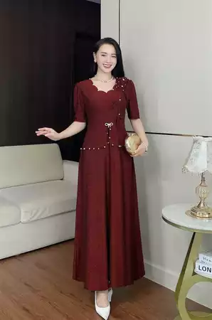 Đầm xám dáng dài M796_thumbnail_2