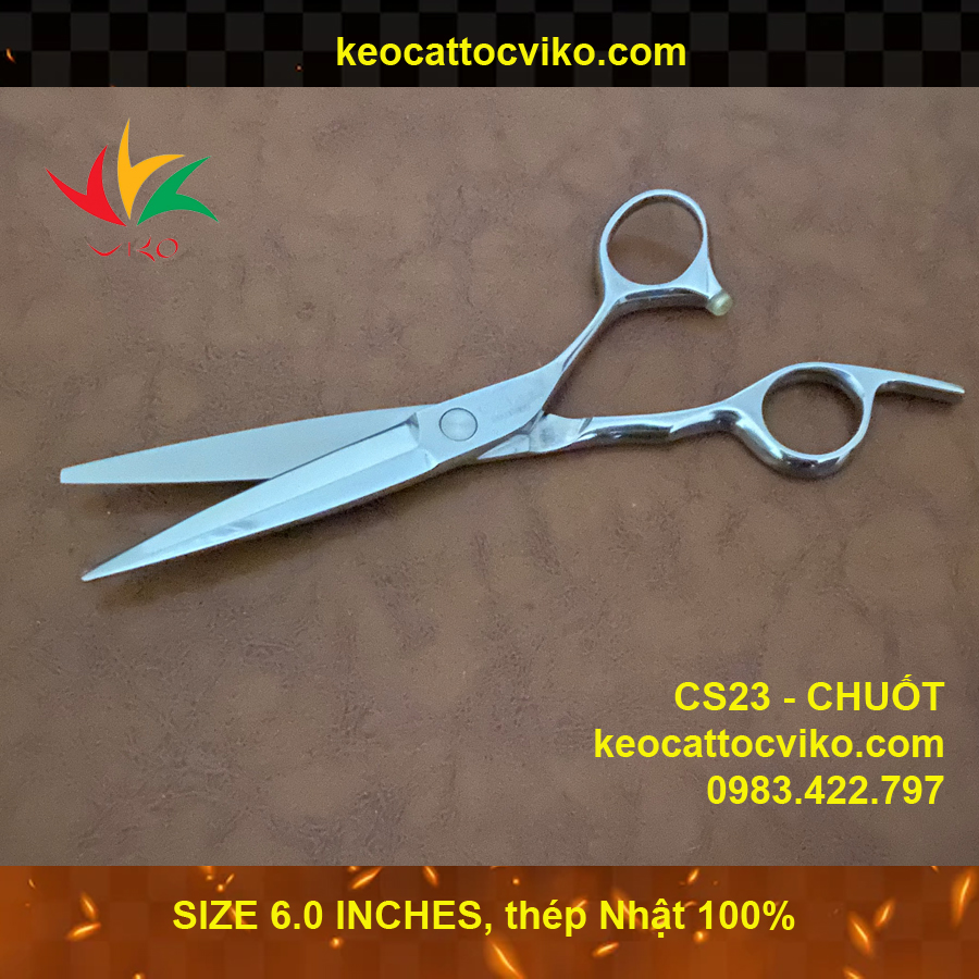 Kéo cắt tóc Viko LS CS23/6.0 (Lưỡi chuốt)_thumbnail_4