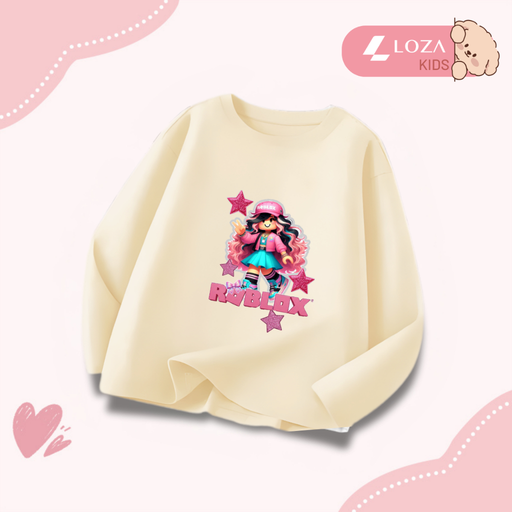 Áo thun dài tay bé gái hình Roblox dễ thương - Loza Kids  KT013_thumbnail_9