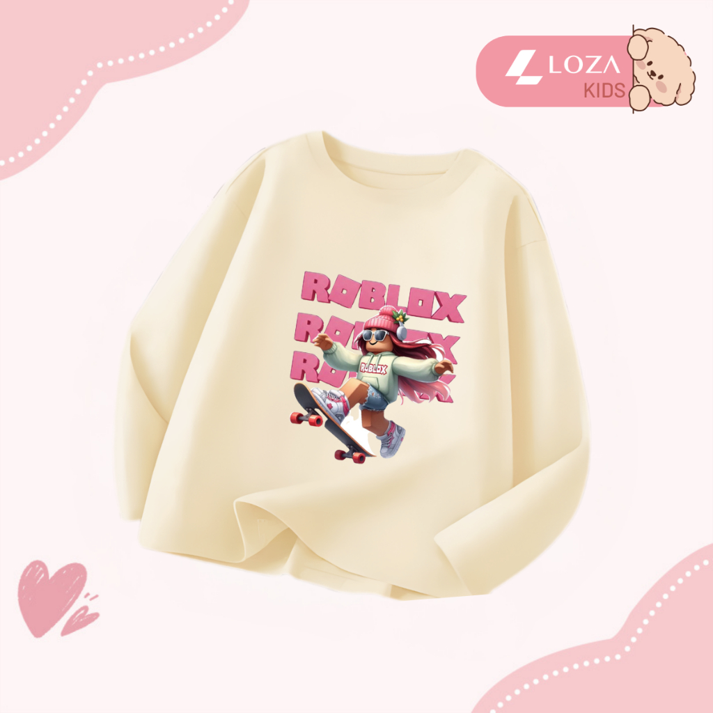 Áo thun dài tay bé gái hình Roblox dễ thương - Loza Kids  KT013_thumbnail_12