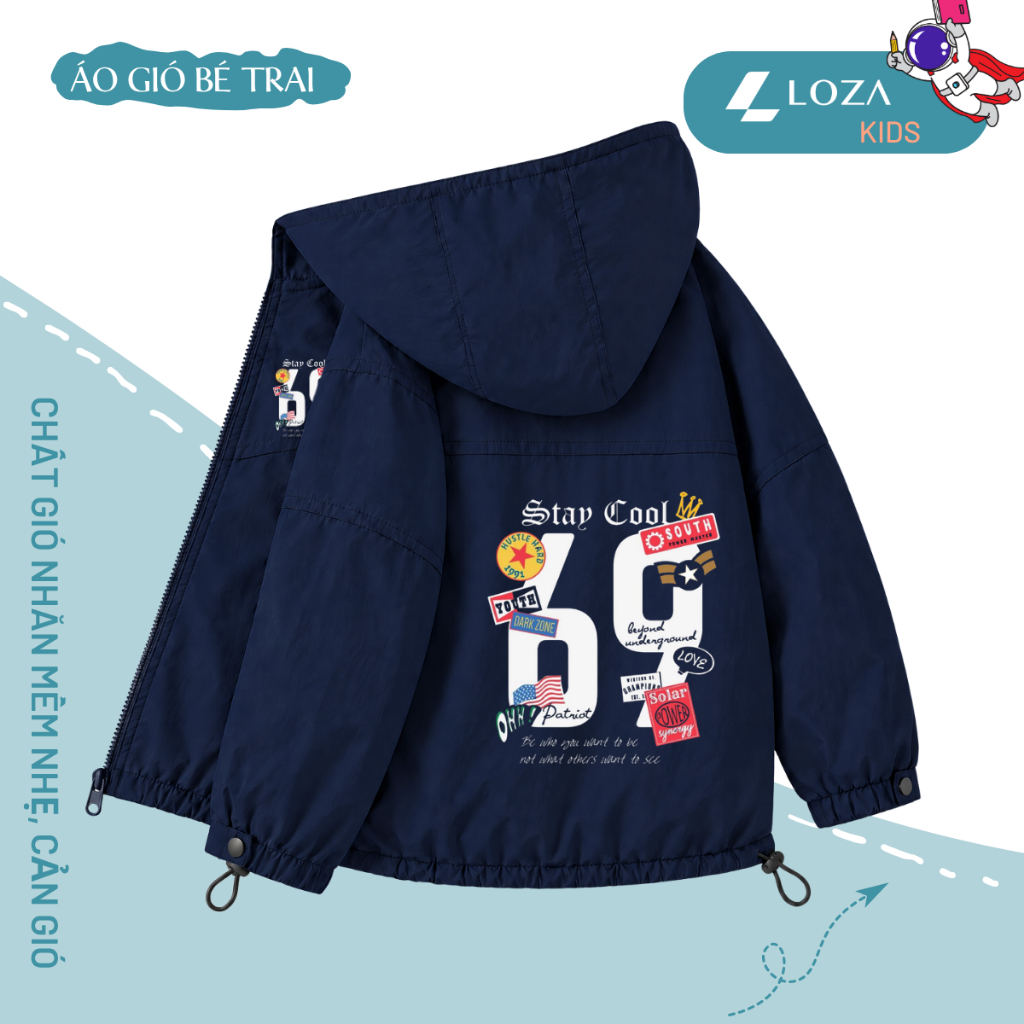 Áo gió cho bé trai in nhiều hình đáng yêu - Loza Kids  mã AJ003_thumbnail_2