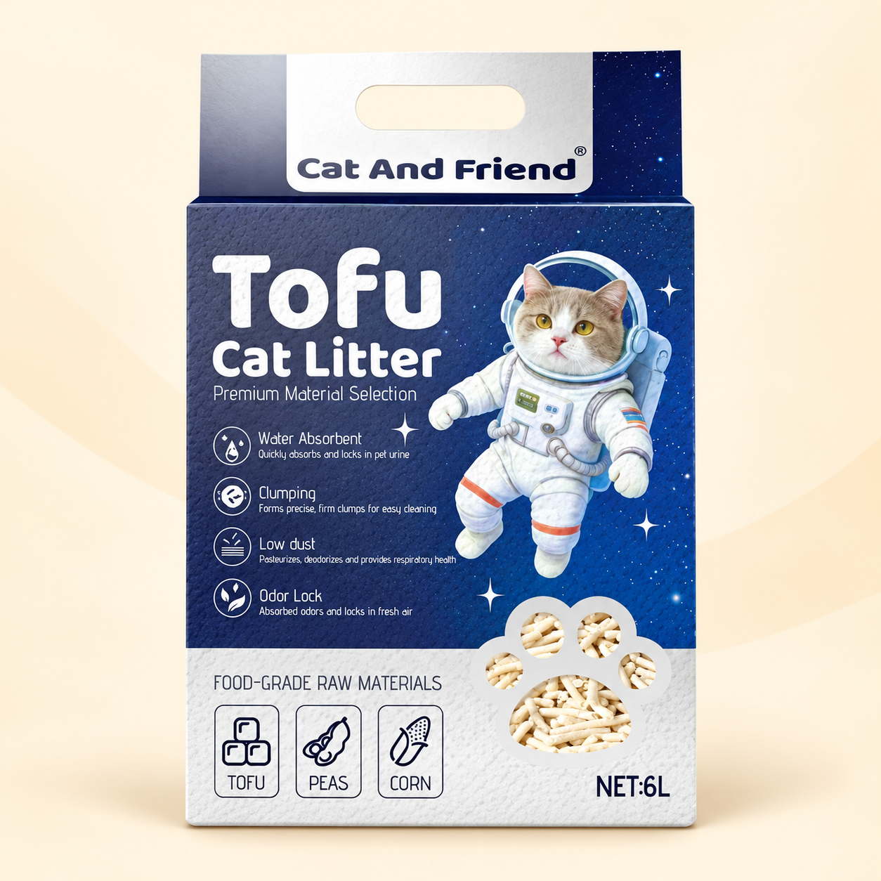 Cát Vệ Sinh Đậu Nành TOFU LITTER - 6 Lít (Mùi Cà Phê, Sữa, Trà Xanh, Nho)_thumbnail_2