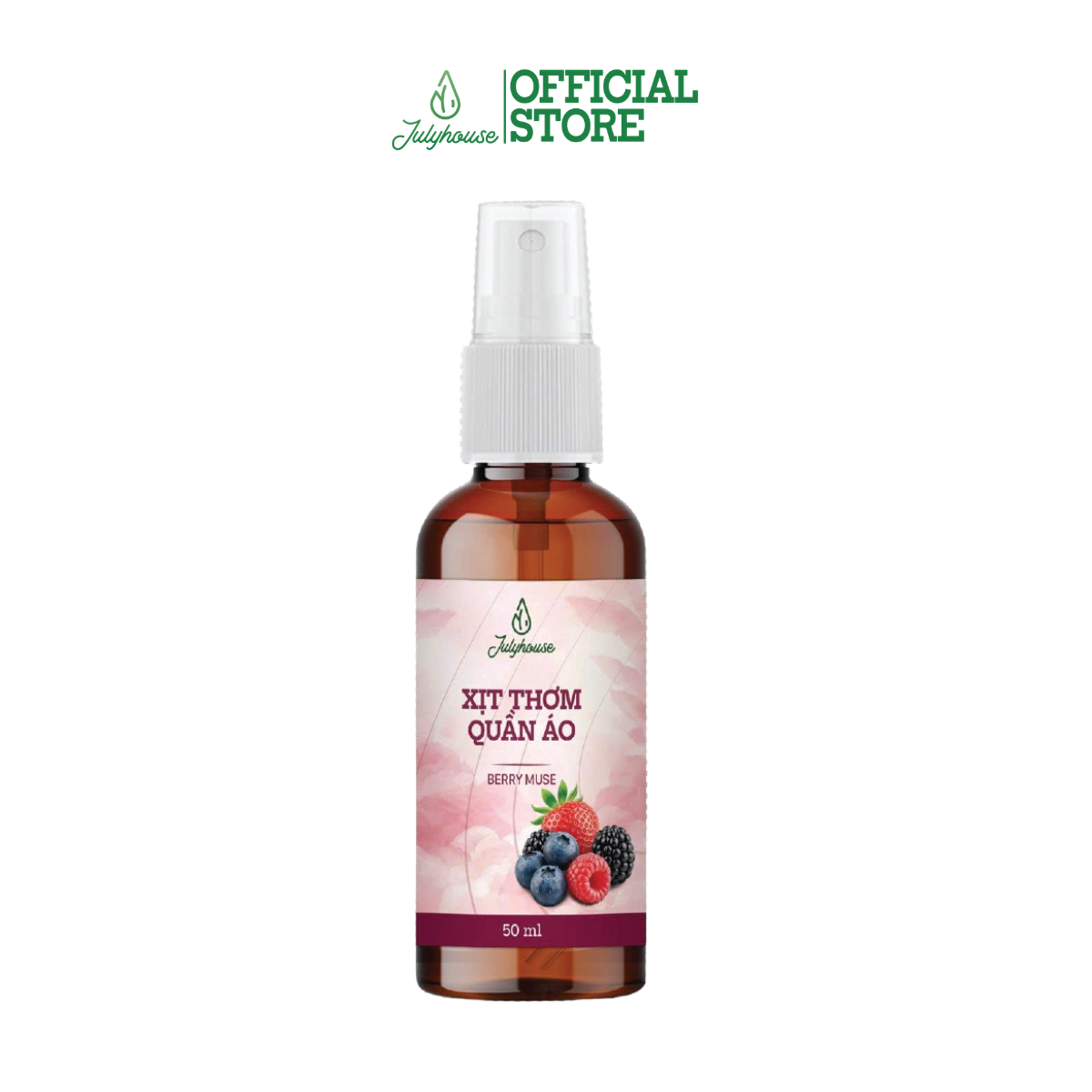 Travel Kit - Xịt Thơm Quần Áo Berry Muse 50ml
