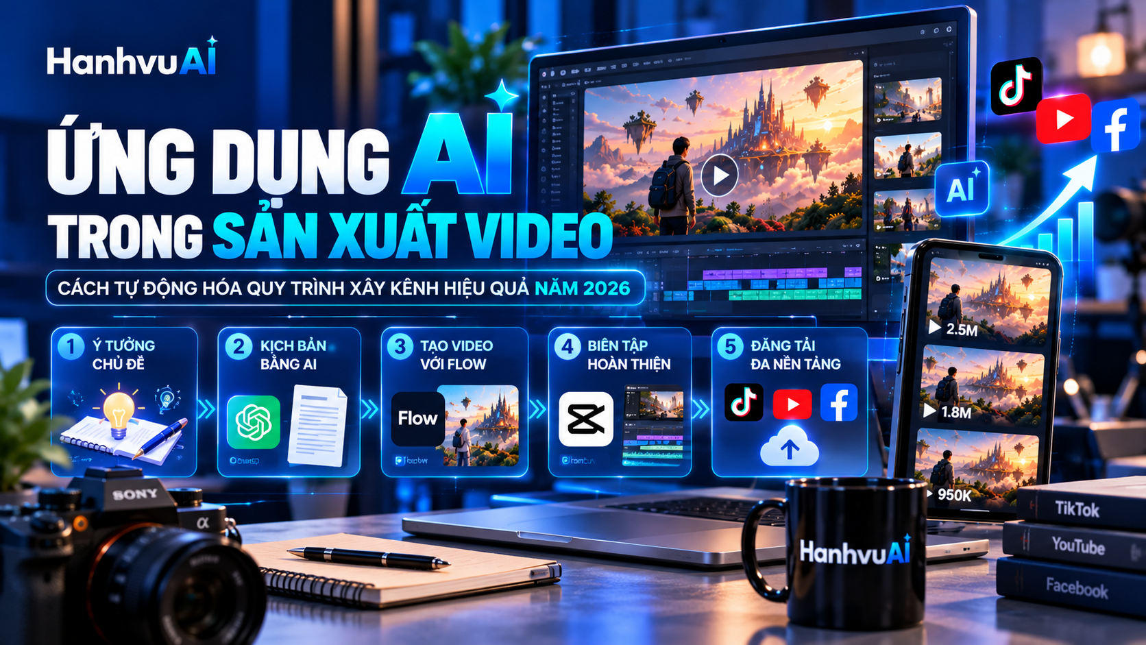 Tự Động Hóa Sản Xuất Video Bằng AI: Hướng Dẫn 2026