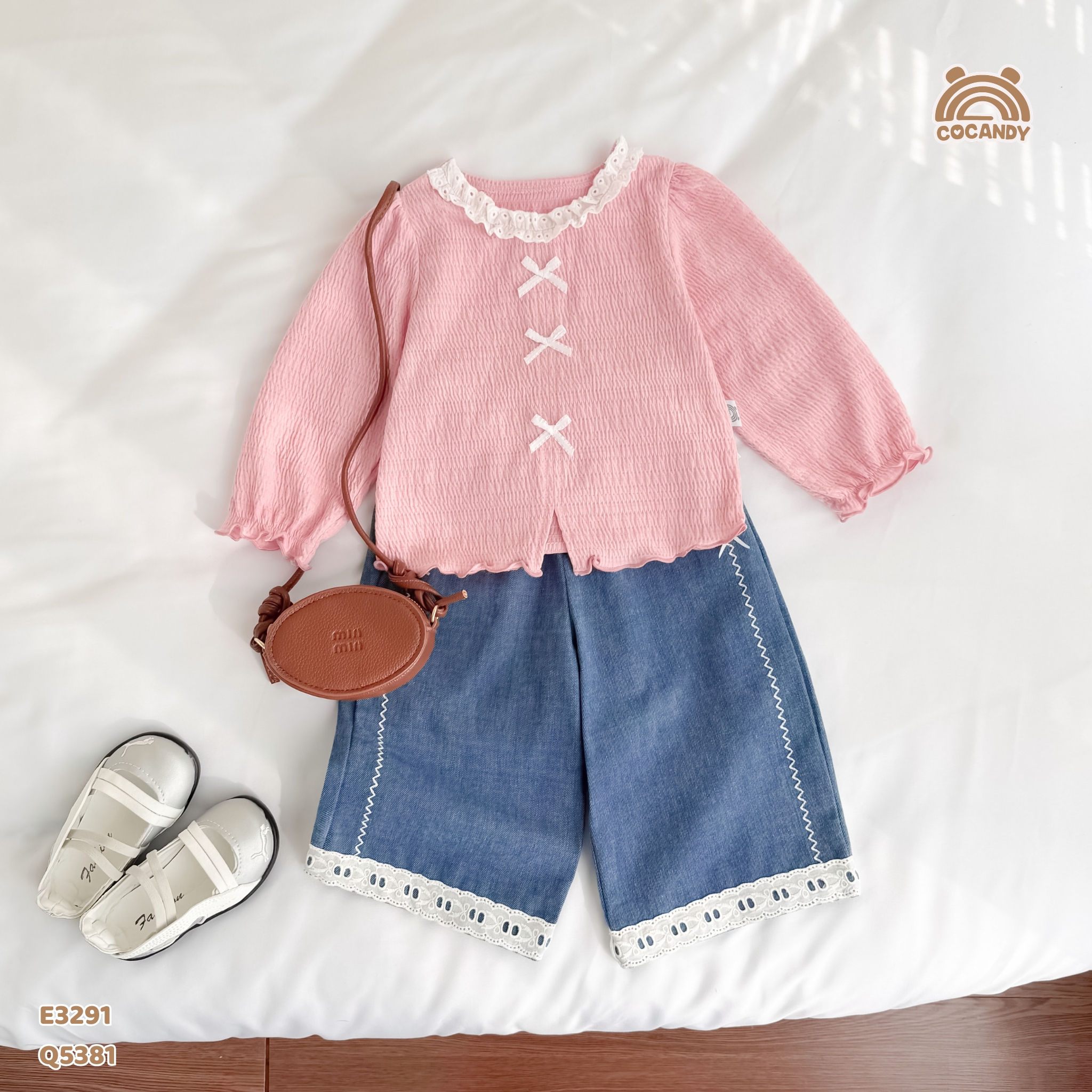 Quần dài loang XANH jeans diễu chỉ sóng_thumbnail_4