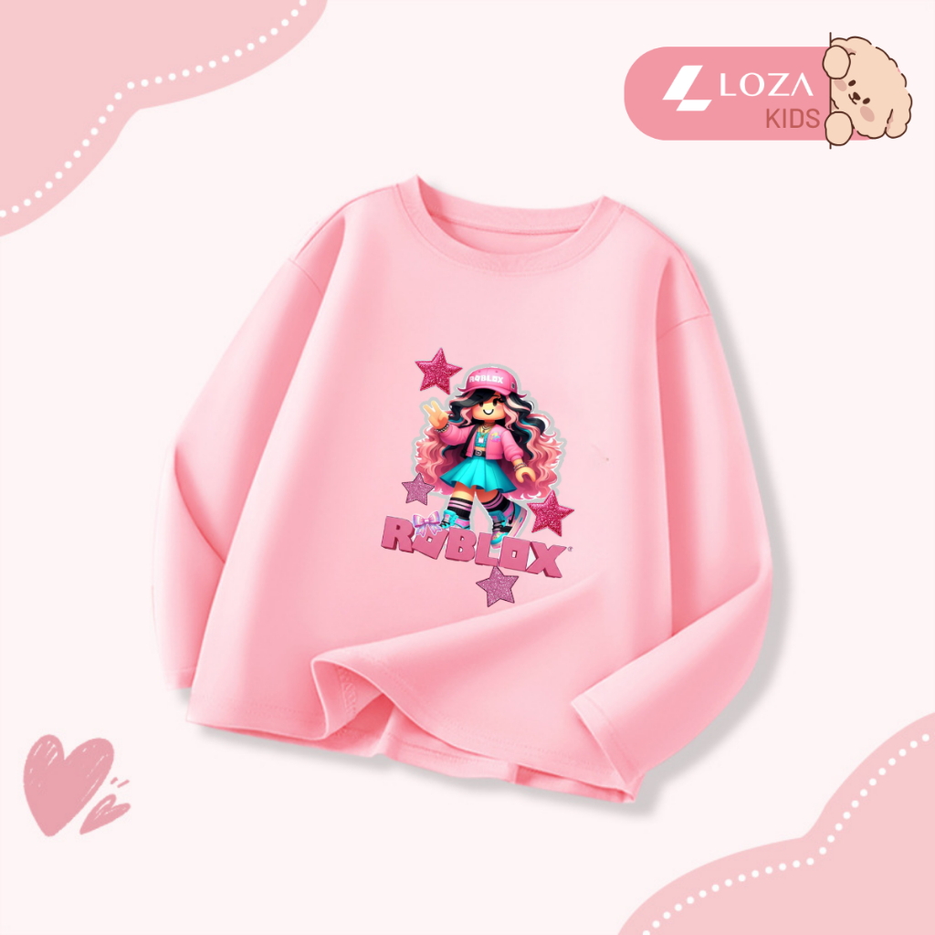 Áo thun dài tay bé gái hình Roblox dễ thương - Loza Kids  KT013_thumbnail_7
