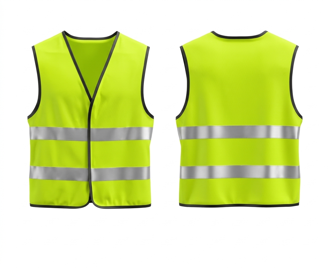 Safety Reflective Jacket without Zip (5 Pieces)