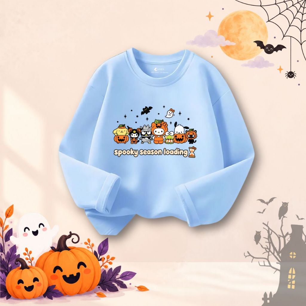 Áo thun dài tay bé gái nhiều hình in Halloween - Loza Kids KT017_thumbnail_7