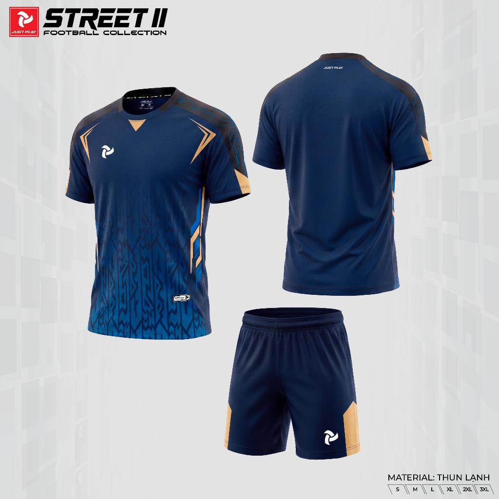 BST Quần Áo Bóng Đá Just Play Street 2 Thun Lạnh Cao Cấp Thể Thao Đương Đại_thumbnail_0
