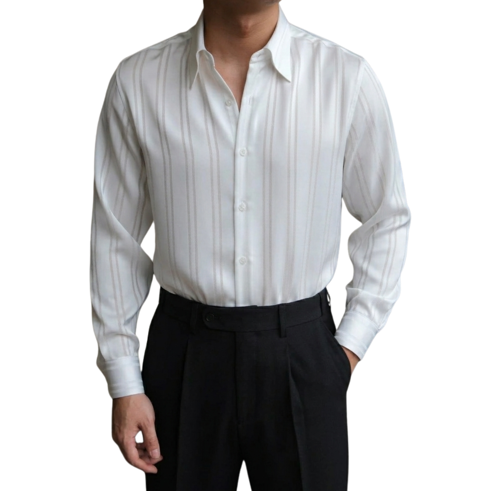 Sơ Mi Noctis Sọc Lụa