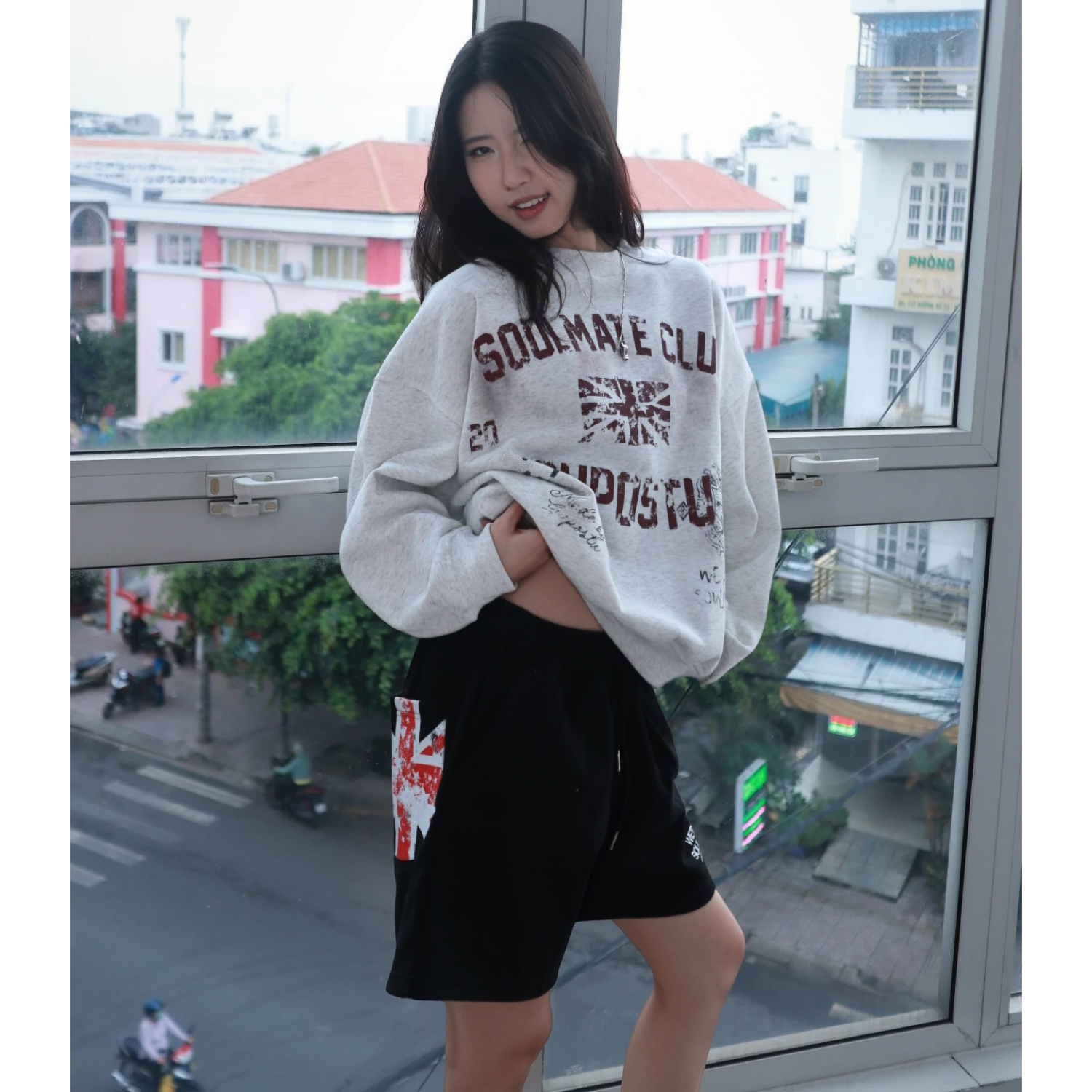 Áo Sweater GUPO The Rebel Vải Nỉ Ép Hàn Form Boxy Unisex Local Brand - SWT04_thumbnail_2