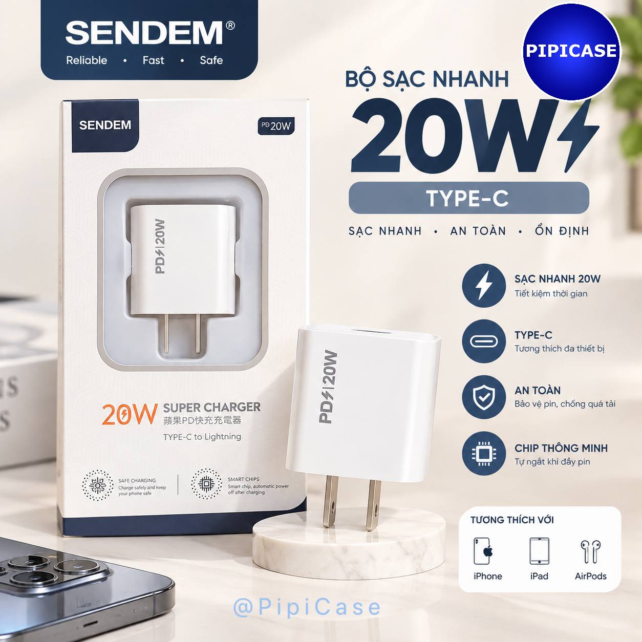 Dock Sạc SENDEM 20W