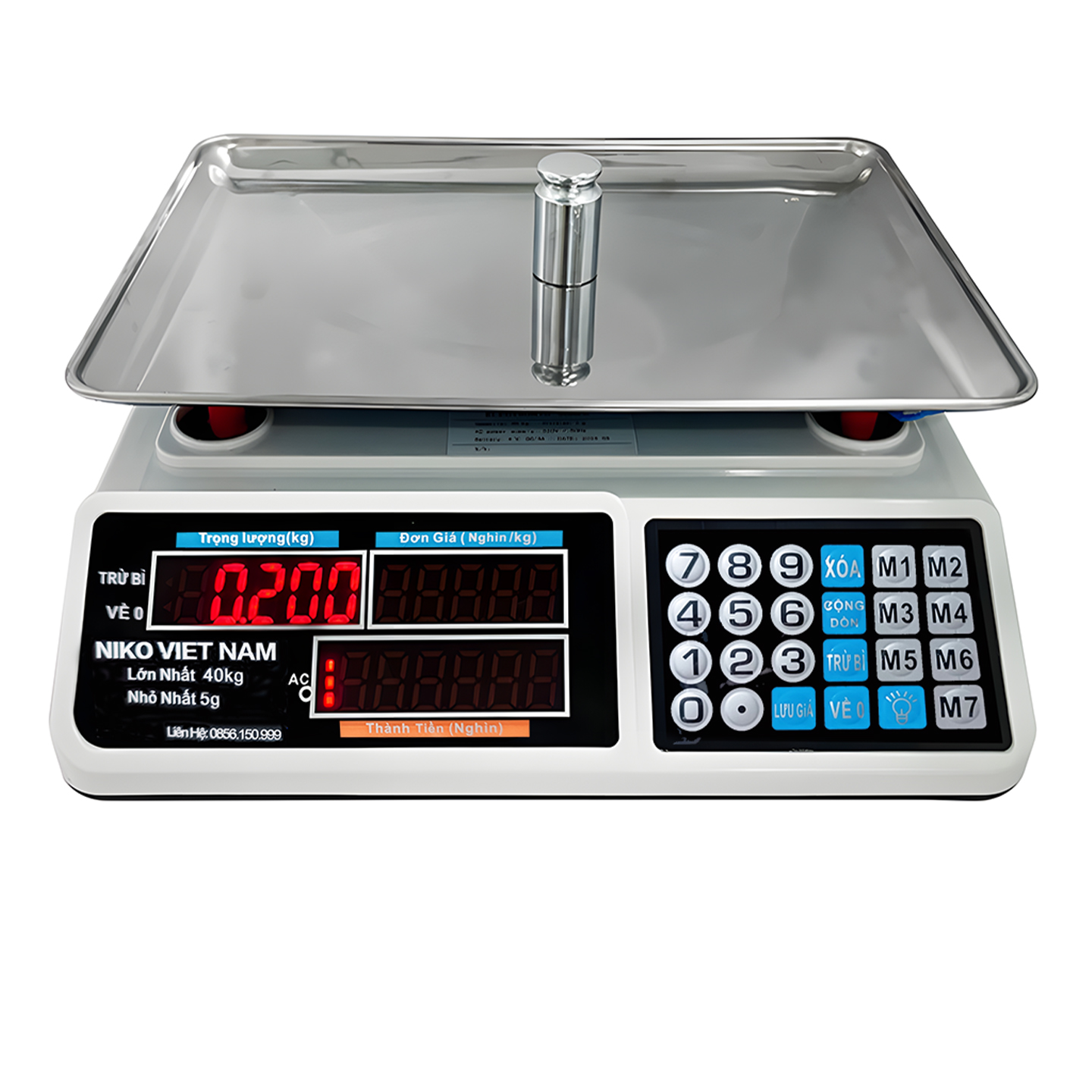 Cân Điện Tử Tính Tiền 40KG – 2 Màn Hình Trước Và Sau_thumbnail_4