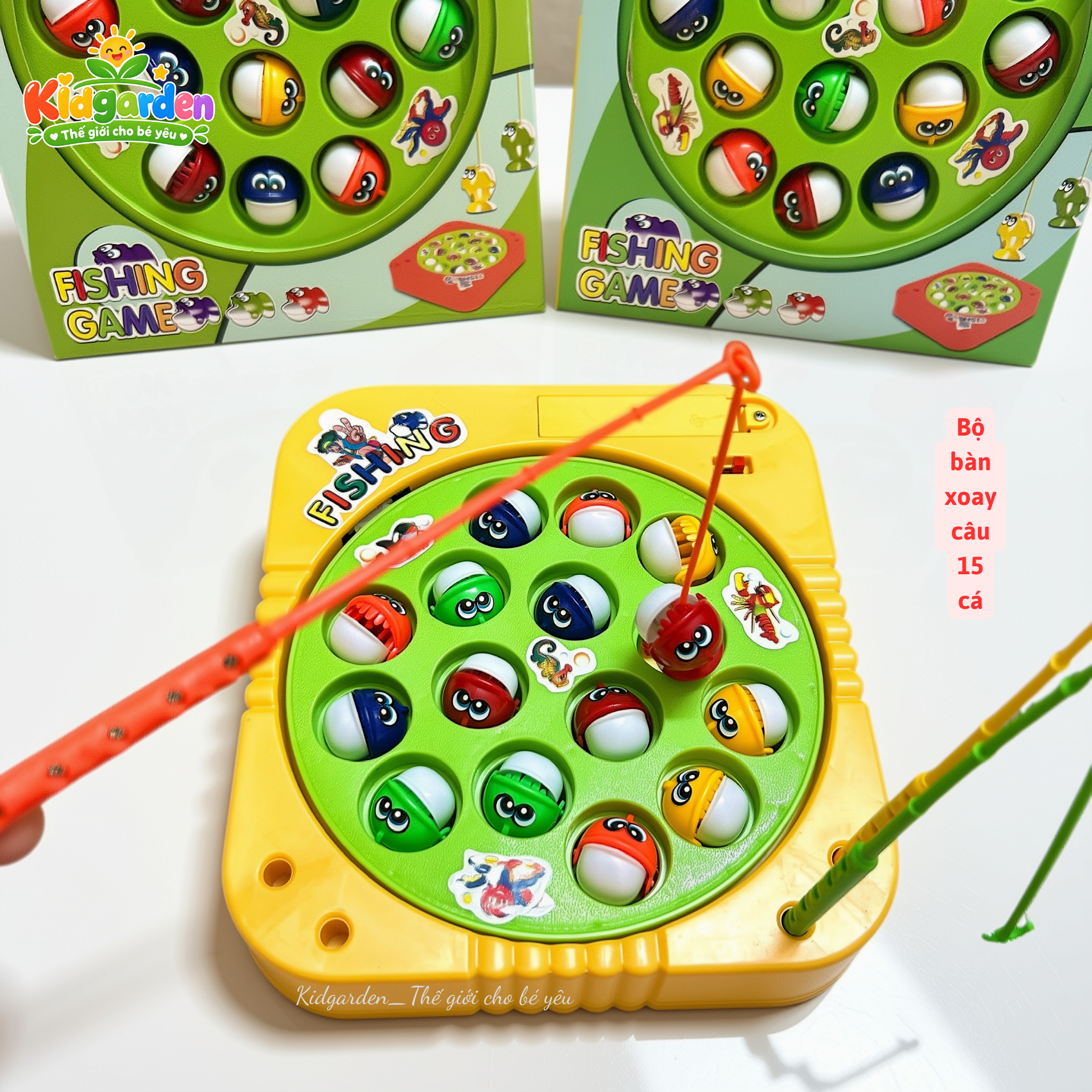 Bộ bàn xoay câu 15 cá