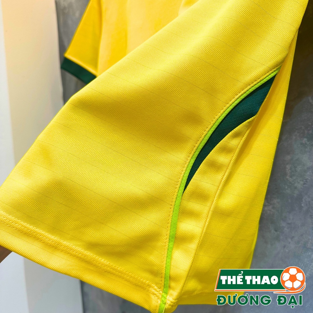 Quần Áo Bóng Đá Trẻ Em ĐT Brasil Vàng WC26 Thun Mè Thoáng Khí Thể Thao Đương Đại_thumbnail_2