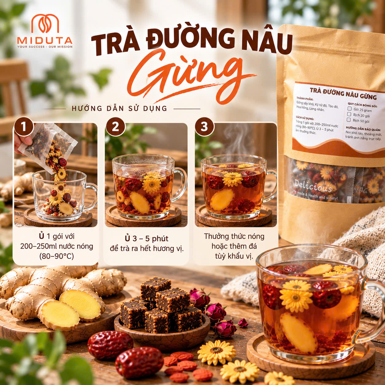 Trà Đường Nâu Gừng Miduta_thumbnail_3