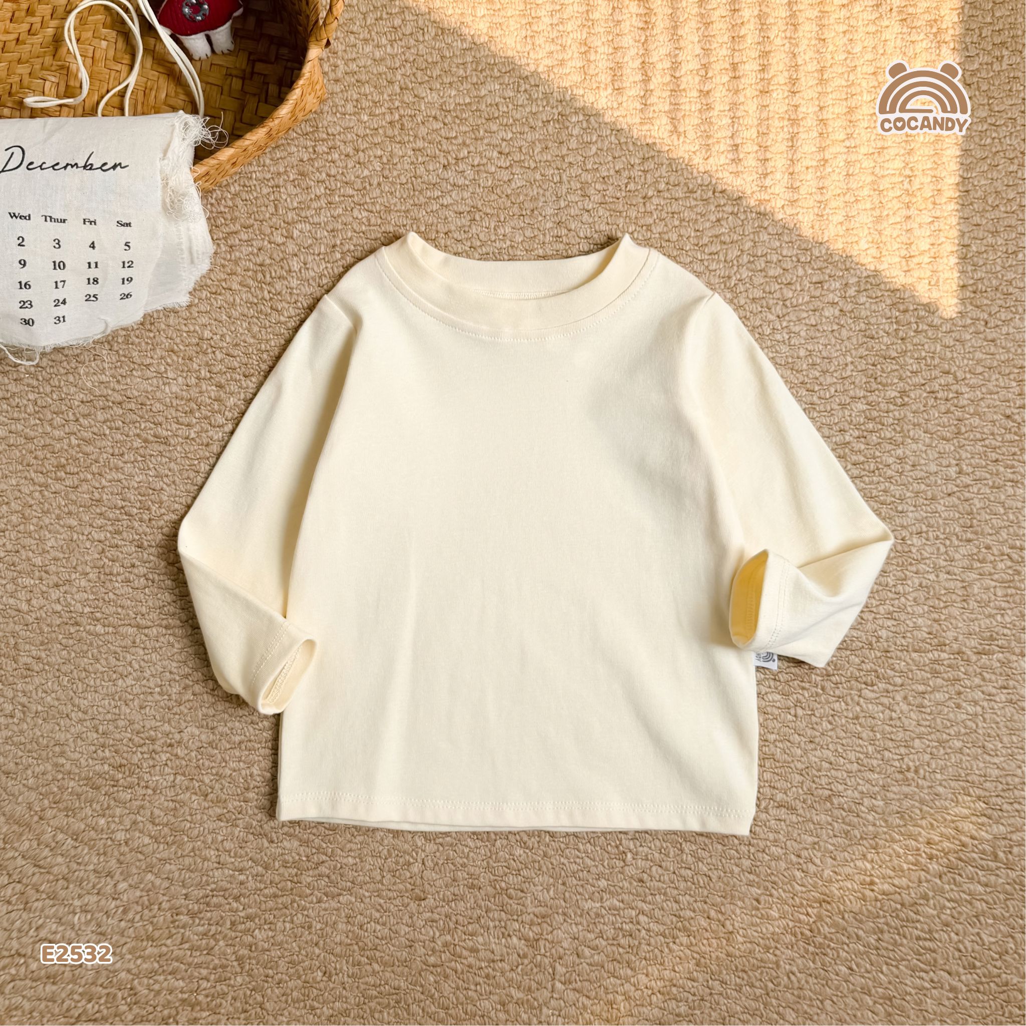 Áo giữ nhiệt BE trơn basic