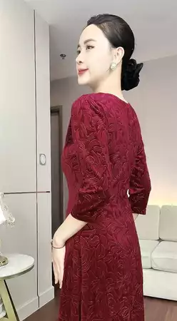 Đầm dáng dài tay lỡ A812_thumbnail_0